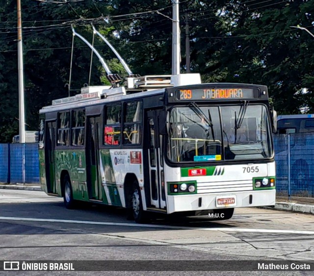 Next Mobilidade - ABC Sistema de Transporte 7055 na cidade de São Paulo, São Paulo, Brasil, por Matheus Costa. Número da foto: #12804599.