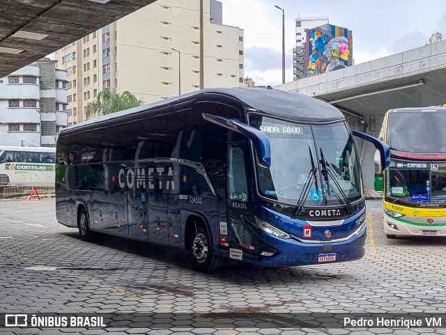 Viação Cometa 724511 na cidade de Belo Horizonte, Minas Gerais, Brasil, por Pedro Henrique VM. Número da foto: #12805211.