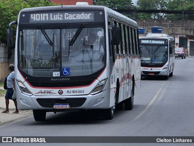 Auto Viação ABC RJ 105.003 na cidade de São Gonçalo, Rio de Janeiro, Brasil, por Cleiton Linhares. Número da foto: #12804449.