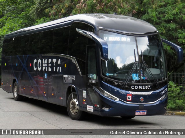 Viação Cometa 724538 na cidade de São Paulo, São Paulo, Brasil, por Gabriel Oliveira Caldas da Nobrega. Número da foto: #12805509.