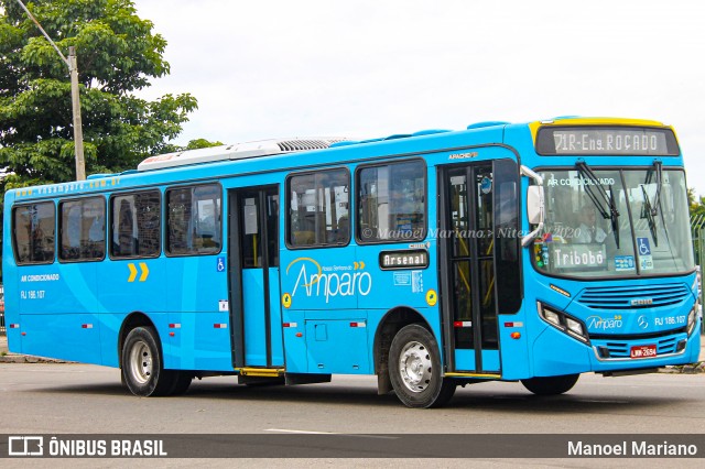 Viação Nossa Senhora do Amparo RJ 186.107 na cidade de Niterói, Rio de Janeiro, Brasil, por Manoel Mariano. Número da foto: #12804545.