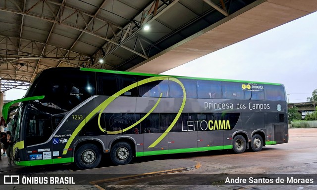 Expresso Princesa dos Campos 7263 na cidade de Curitiba, Paraná, Brasil, por Andre Santos de Moraes. Número da foto: #12805085.