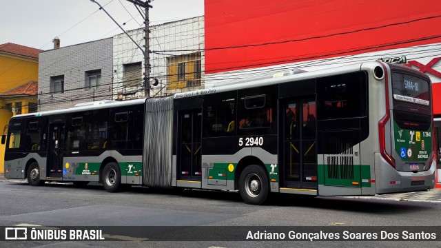 Via Sudeste Transportes S.A. 5 2940 na cidade de São Paulo, São Paulo, Brasil, por Adriano Gonçalves Soares Dos Santos. Número da foto: #12804923.