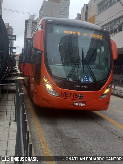 Auto Viação Redentor HE715 na cidade de Curitiba, Paraná, Brasil, por JONATHAN EDUARDO CANTOR. Número da foto: #12806435.