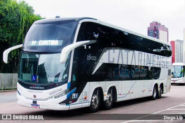 Auto Viação Catarinense 324305 na cidade de Curitiba, Paraná, Brasil, por Diego Lip. Número da foto: #12806902.