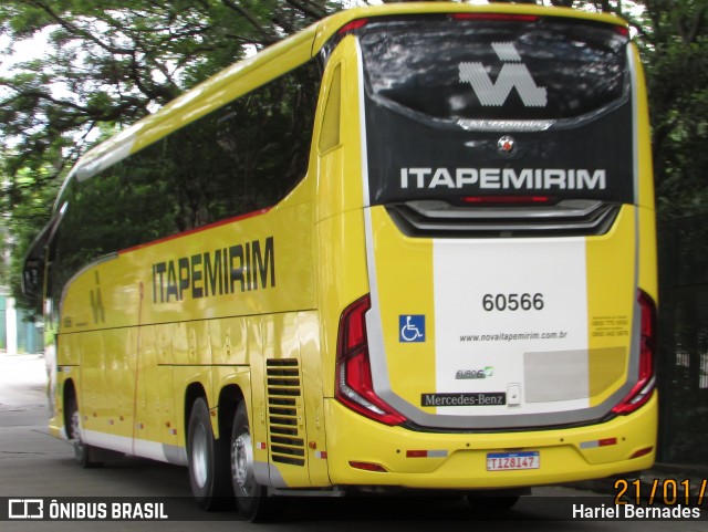 Viação Itapemirim 60566 na cidade de São Paulo, São Paulo, Brasil, por Hariel Bernades. Número da foto: #12805622.