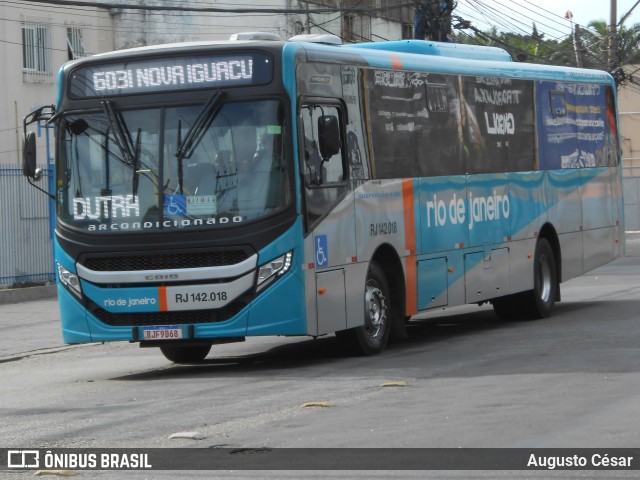 Expresso Rio de Janeiro RJ 142.018 na cidade de Nova Iguaçu, Rio de Janeiro, Brasil, por Augusto César. Número da foto: #12806314.
