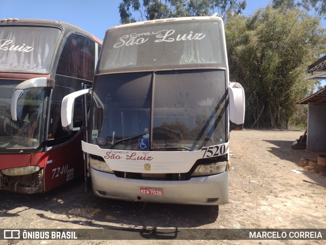 Expresso São Luiz 7520 na cidade de Goiânia, Goiás, Brasil, por MARCELO CORREIA. Número da foto: #12806724.
