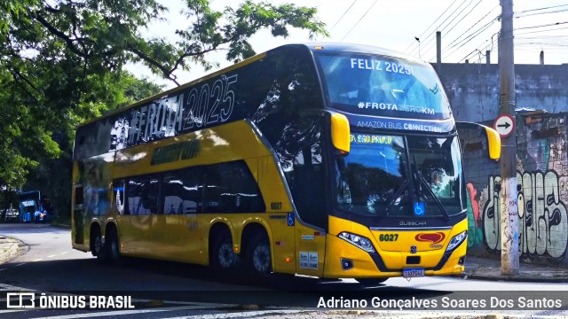 Eucatur - Empresa União Cascavel de Transportes e Turismo 6027 na cidade de São Paulo, São Paulo, Brasil, por Adriano Gonçalves Soares Dos Santos. Número da foto: #12806066.