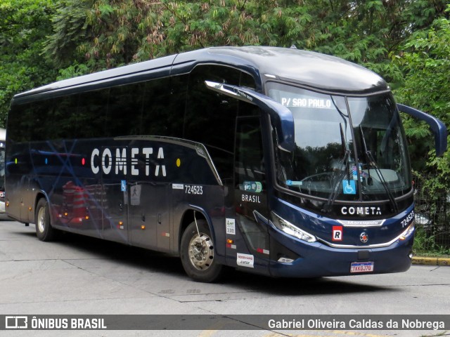 Viação Cometa 724523 na cidade de São Paulo, São Paulo, Brasil, por Gabriel Oliveira Caldas da Nobrega. Número da foto: #12805482.