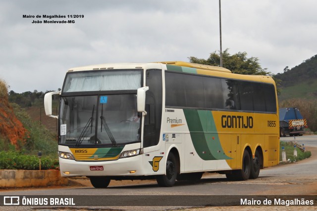 Empresa Gontijo de Transportes 11855 na cidade de João Monlevade, Minas Gerais, Brasil, por Mairo de Magalhães. Número da foto: #12806780.