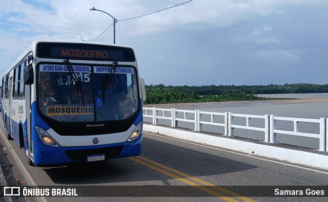 Transportes Águas Lindas BL-91510 na cidade de Santa Bárbara do Pará, Pará, Brasil, por Samara Goes. Número da foto: #12809217.