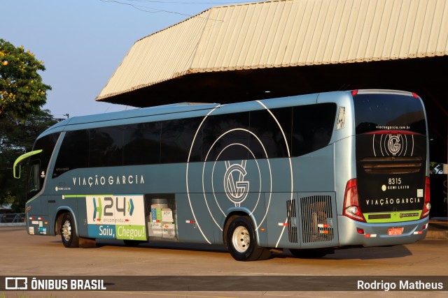 Viação Garcia 8315 na cidade de Maringá, Paraná, Brasil, por Rodrigo Matheus. Número da foto: #12809302.