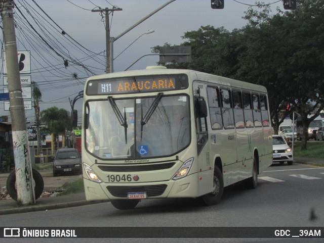 Araucária Transportes Coletivos 19046 na cidade de Curitiba, Paraná, Brasil, por GDC __39AM. Número da foto: #12810063.