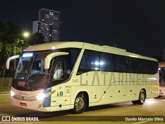 Auto Viação Catarinense 3440 na cidade de Curitiba, Paraná, Brasil, por Danilo Marcelo Silva. Número da foto: #12807967.