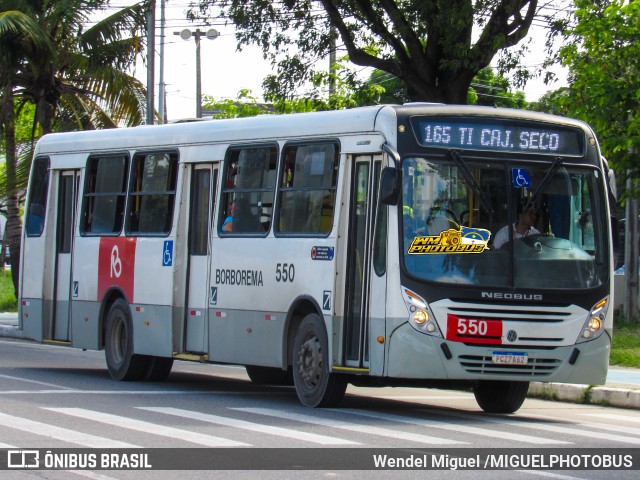 Borborema Imperial Transportes 550 na cidade de Jaboatão dos Guararapes, Pernambuco, Brasil, por Wendel Miguel /MIGUELPHOTOBUS. Número da foto: #12809063.