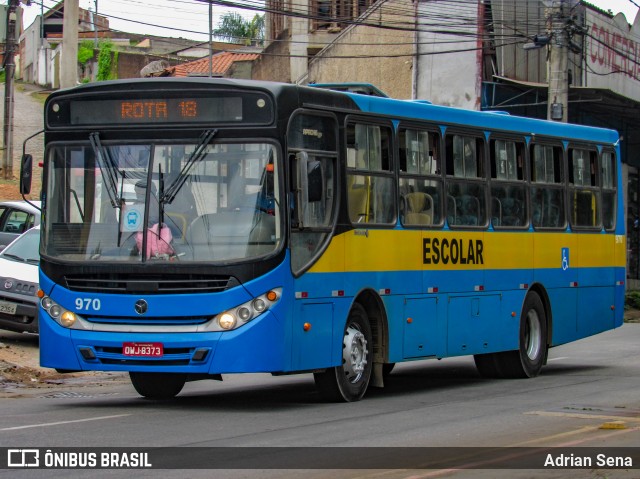 Enscon Viação 970 na cidade de João Monlevade, Minas Gerais, Brasil, por Adrian Sena. Número da foto: #12810179.