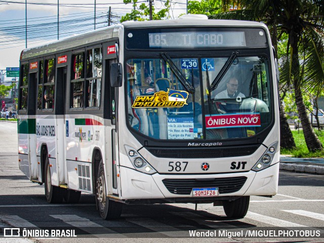 SJT - São Judas Tadeu 587 na cidade de Jaboatão dos Guararapes, Pernambuco, Brasil, por Wendel Miguel /MIGUELPHOTOBUS. Número da foto: #12809058.