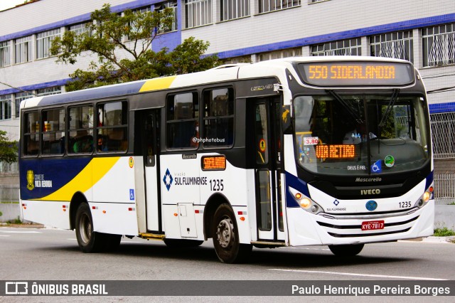 Viação Sul Fluminense 1235 na cidade de Volta Redonda, Rio de Janeiro, Brasil, por Paulo Henrique Pereira Borges. Número da foto: #12809003.