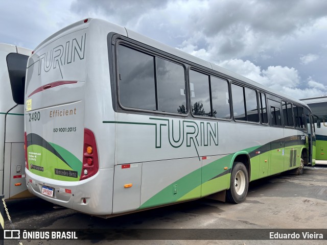 Turin Transportes 2480 na cidade de Ouro Branco, Minas Gerais, Brasil, por Eduardo Vieira. Número da foto: #12807718.