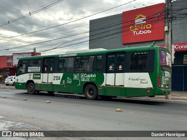 Rápido Cuiabá Transporte Urbano 2134 na cidade de Cuiabá, Mato Grosso, Brasil, por Daniel Henrique. Número da foto: #12809257.