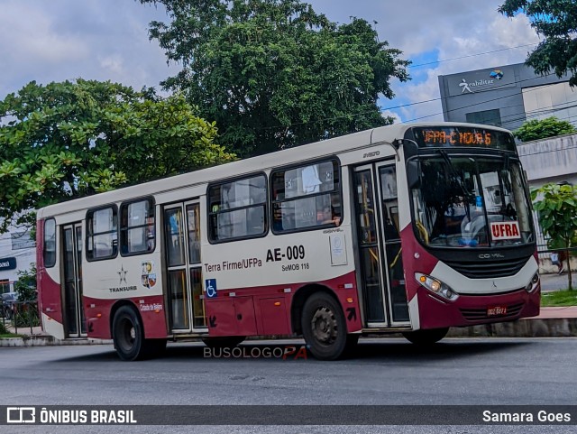 Transurb AE-009 na cidade de Ananindeua, Pará, Brasil, por Samara Goes. Número da foto: #12809899.