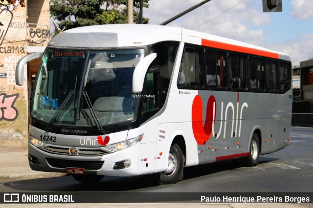Expresso Unir 14242 na cidade de Belo Horizonte, Minas Gerais, Brasil, por Paulo Henrique Pereira Borges. Número da foto: #12808699.