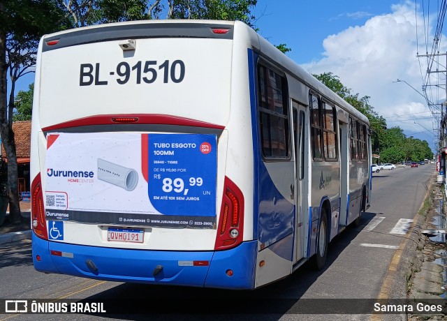 Transportes Águas Lindas BL-91510 na cidade de Belém, Pará, Brasil, por Samara Goes. Número da foto: #12809222.