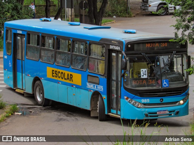 Transportadora Bela Vista de Minas > TURMA 985 na cidade de João Monlevade, Minas Gerais, Brasil, por Adrian Sena. Número da foto: #12810178.