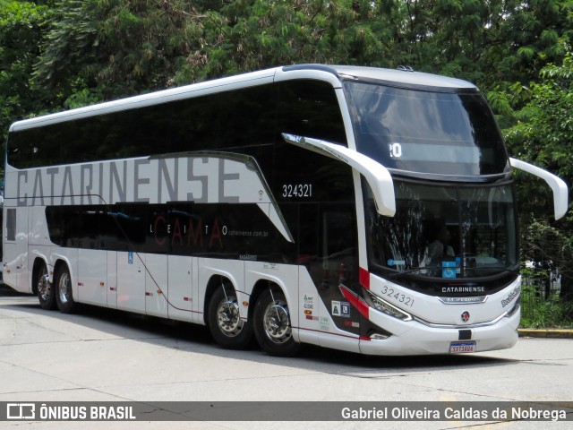 Auto Viação Catarinense 324321 na cidade de São Paulo, São Paulo, Brasil, por Gabriel Oliveira Caldas da Nobrega. Número da foto: #12810626.