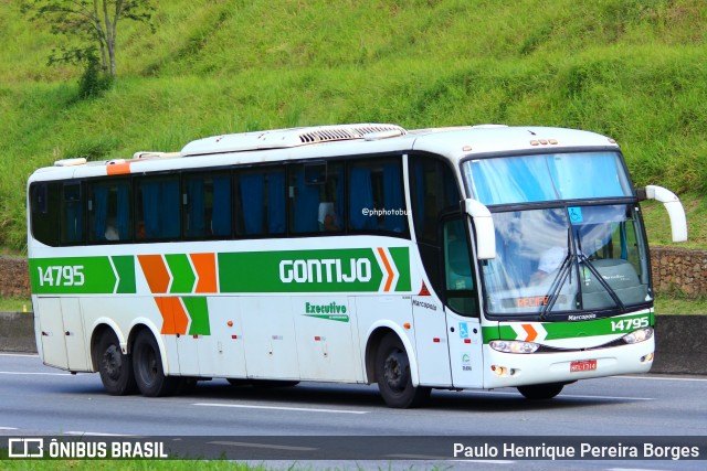 Empresa Gontijo de Transportes 14795 na cidade de Piraí, Rio de Janeiro, Brasil, por Paulo Henrique Pereira Borges. Número da foto: #12811787.