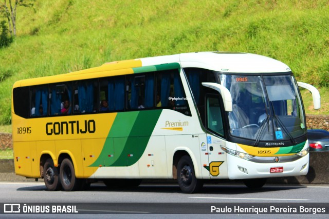 Empresa Gontijo de Transportes 18915 na cidade de Piraí, Rio de Janeiro, Brasil, por Paulo Henrique Pereira Borges. Número da foto: #12811783.