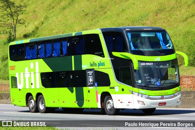 UTIL - União Transporte Interestadual de Luxo 11507 na cidade de Piraí, Rio de Janeiro, Brasil, por Paulo Henrique Pereira Borges. Número da foto: #12811745.