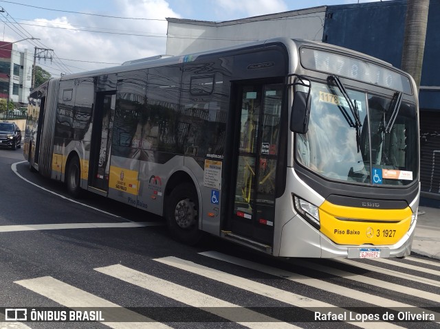 Viação Metrópole Paulista - Zona Leste 3 1927 na cidade de São Paulo, São Paulo, Brasil, por Rafael Lopes de Oliveira. Número da foto: #12810403.