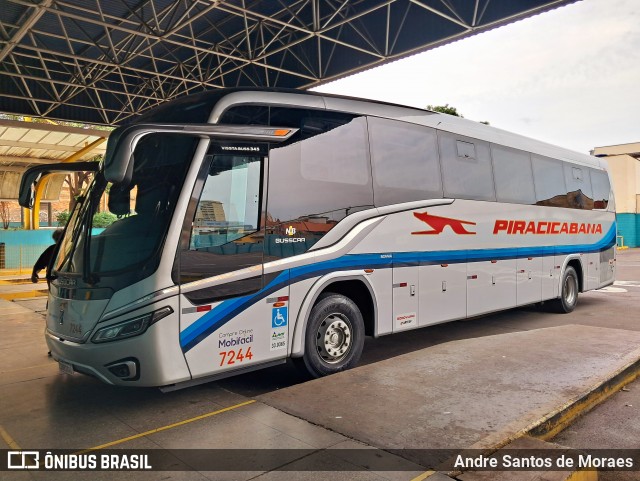 Viação Piracicabana 7244 na cidade de Piracicaba, São Paulo, Brasil, por Andre Santos de Moraes. Número da foto: #12812225.