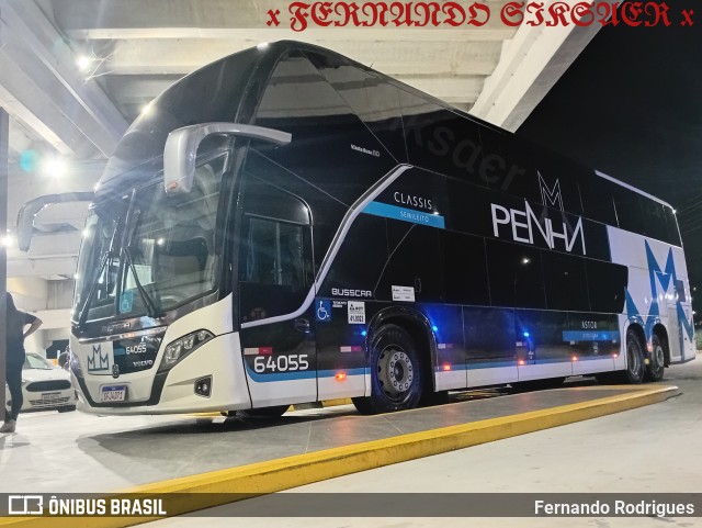 Empresa de Ônibus Nossa Senhora da Penha 64055 na cidade de Barra Velha, Santa Catarina, Brasil, por Fernando Rodrigues. Número da foto: #12811243.