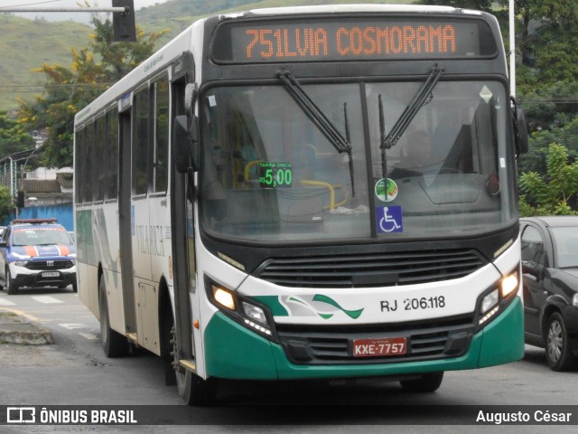 Viação Vila Rica RJ 206.118 na cidade de Nova Iguaçu, Rio de Janeiro, Brasil, por Augusto César. Número da foto: #12811648.