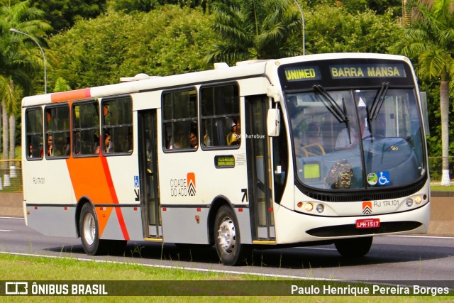 Viação Cidade do Aço RJ 174.101 na cidade de Piraí, Rio de Janeiro, Brasil, por Paulo Henrique Pereira Borges. Número da foto: #12811832.