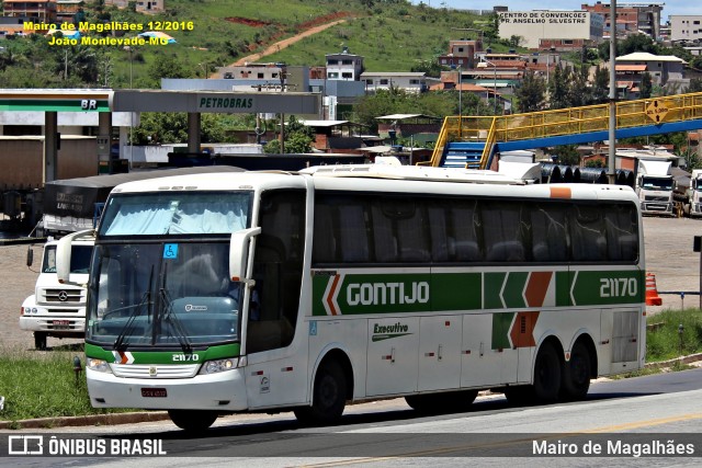 Empresa Gontijo de Transportes 21170 na cidade de João Monlevade, Minas Gerais, Brasil, por Mairo de Magalhães. Número da foto: #12811932.