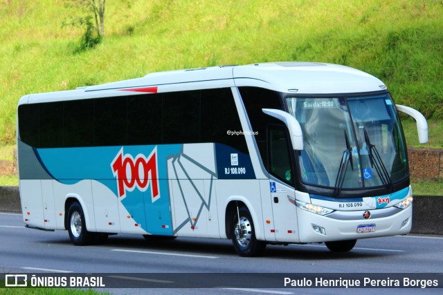Auto Viação 1001 RJ 108.090 na cidade de Piraí, Rio de Janeiro, Brasil, por Paulo Henrique Pereira Borges. Número da foto: #12811774.
