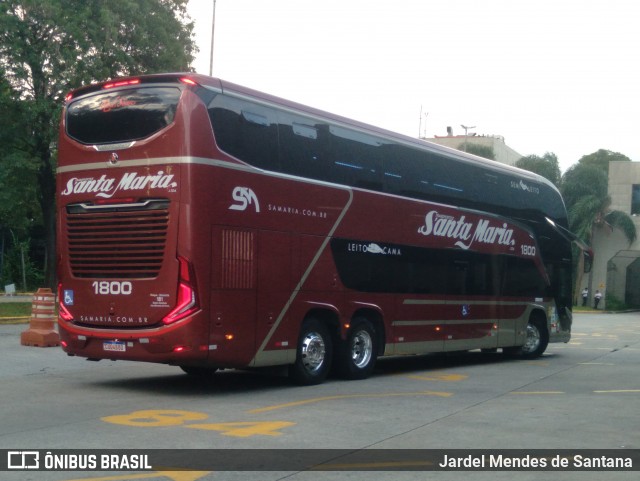Santa Maria Fretamento e Turismo > Transportes Santa Maria(SP) 1800 na cidade de São Paulo, São Paulo, Brasil, por Jardel Mendes de Santana. Número da foto: #12810347.
