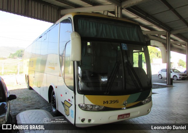 Empresa Gontijo de Transportes 14395 na cidade de Roseira, São Paulo, Brasil, por Leonardo Daniel. Número da foto: #12811208.