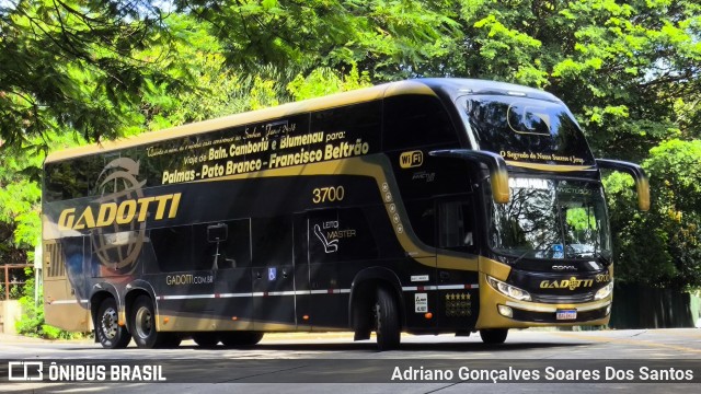 Auto Viação Gadotti 3700 na cidade de São Paulo, São Paulo, Brasil, por Adriano Gonçalves Soares Dos Santos. Número da foto: #12810299.
