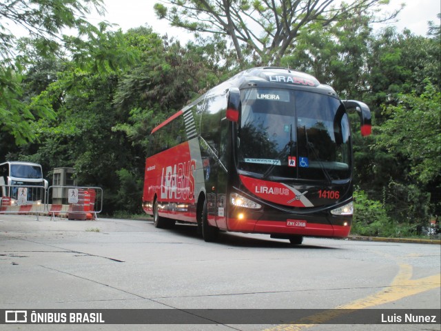 Lirabus 14106 na cidade de São Paulo, São Paulo, Brasil, por Luis Nunez. Número da foto: #12812685.