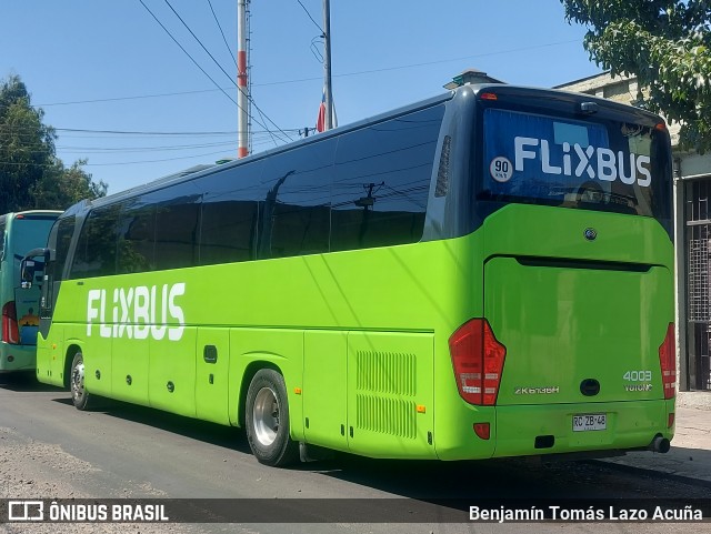 FlixBus 4003 na cidade de Estación Central, Santiago, Metropolitana de Santiago, Chile, por Benjamín Tomás Lazo Acuña. Número da foto: #12813924.