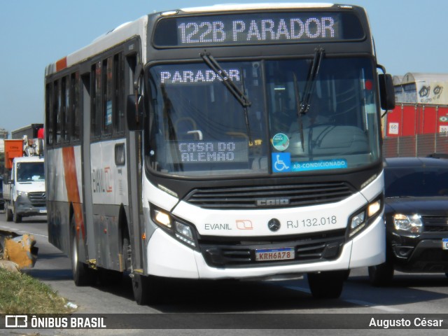 Evanil Transportes e Turismo RJ 132.018 na cidade de Nova Iguaçu, Rio de Janeiro, Brasil, por Augusto César. Número da foto: #12813147.
