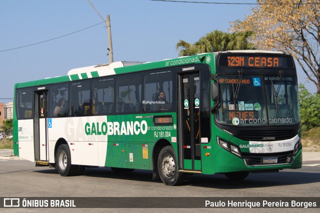 Viação Galo Branco RJ 181.004 na cidade de Niterói, Rio de Janeiro, Brasil, por Paulo Henrique Pereira Borges. Número da foto: #12813837.