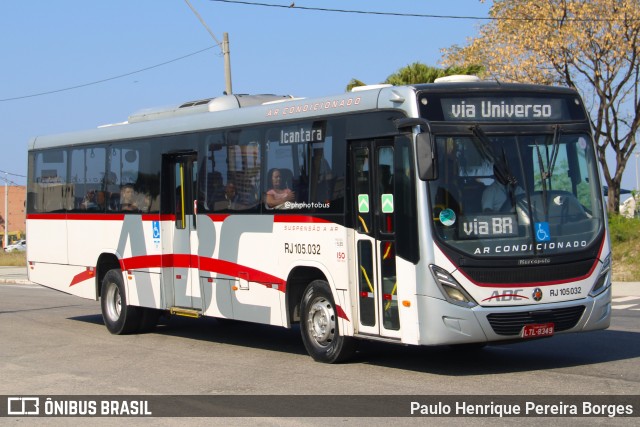 Auto Viação ABC RJ 105.032 na cidade de Niterói, Rio de Janeiro, Brasil, por Paulo Henrique Pereira Borges. Número da foto: #12813853.