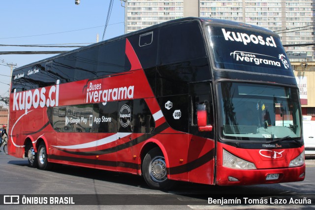 Ivergrama - Transporte y Turismo Iver Grama 102 na cidade de Estación Central, Santiago, Metropolitana de Santiago, Chile, por Benjamín Tomás Lazo Acuña. Número da foto: #12813938.