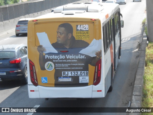 Evanil Transportes e Turismo RJ 132.018 na cidade de Nova Iguaçu, Rio de Janeiro, Brasil, por Augusto César. Número da foto: #12813103.